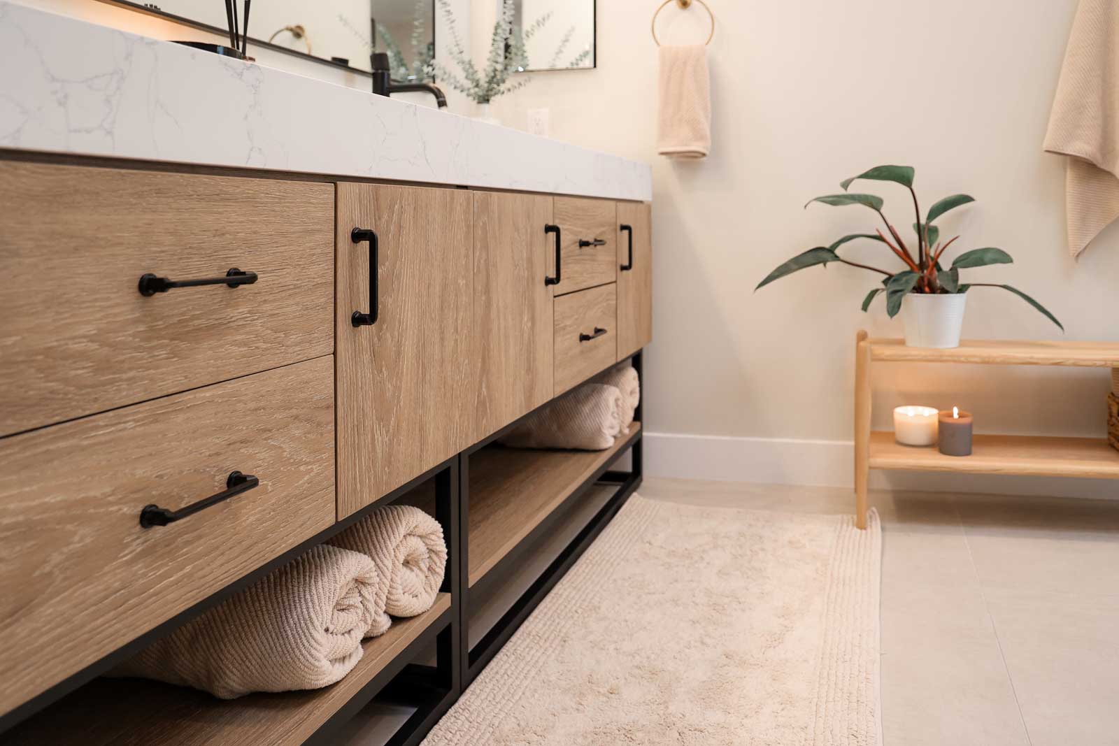 Crown molding and custom shelving South Pasadena