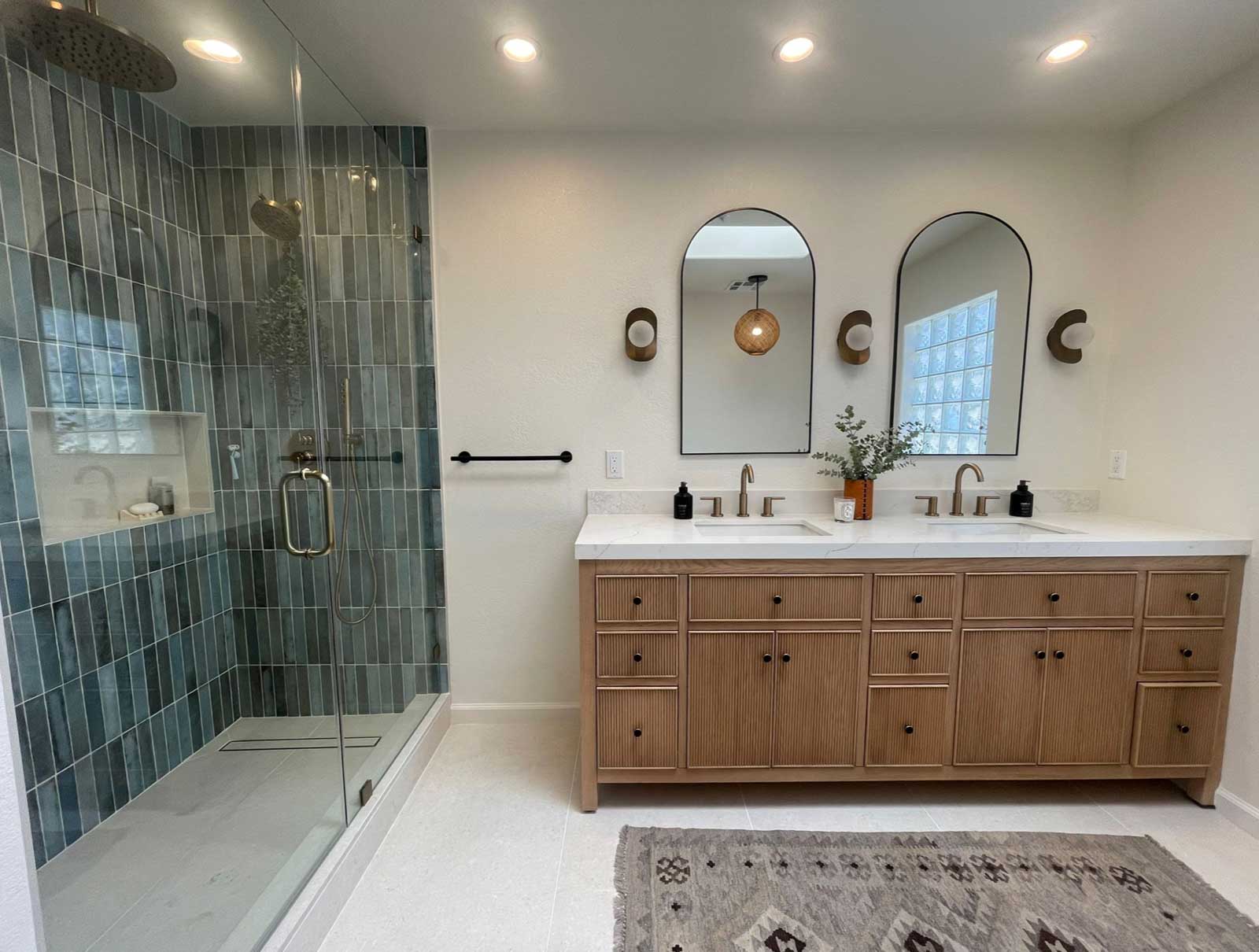 Tiled Walk-In Shower