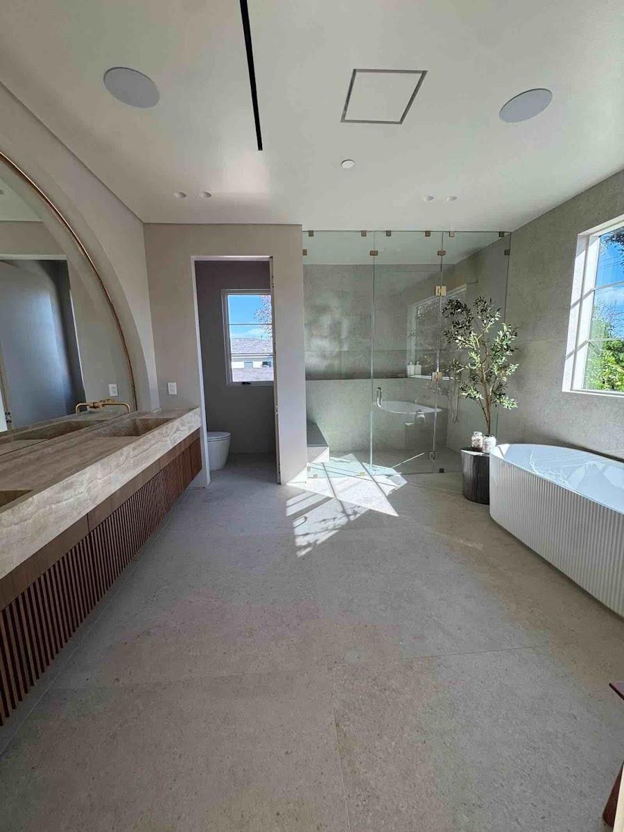 Luxury bathroom renovation in Encino