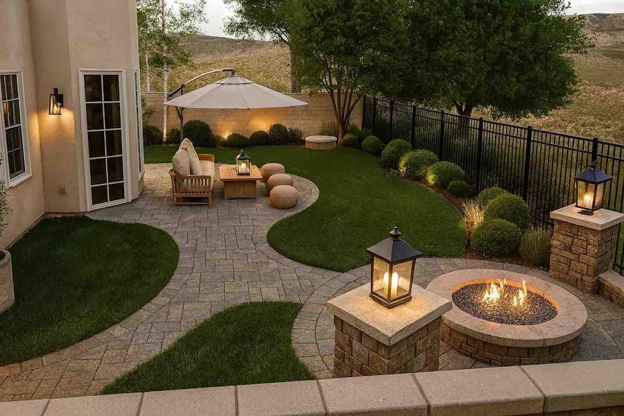 Side yard design in Thousand Oaks