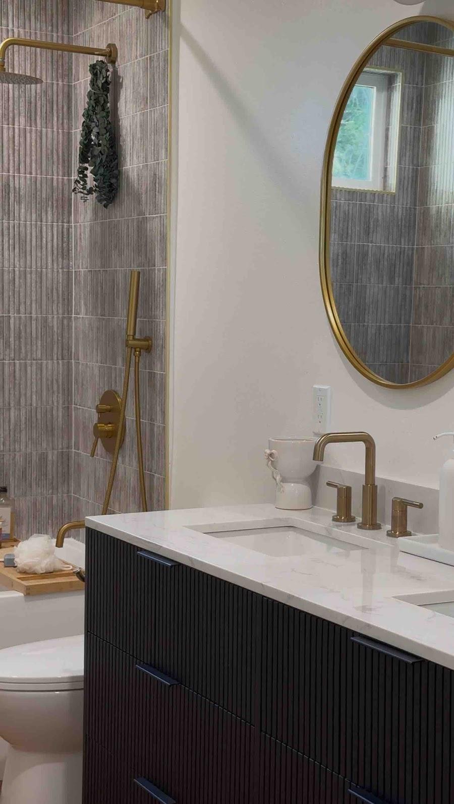 Agoura Hills complete remodel with contemporary bathroom design