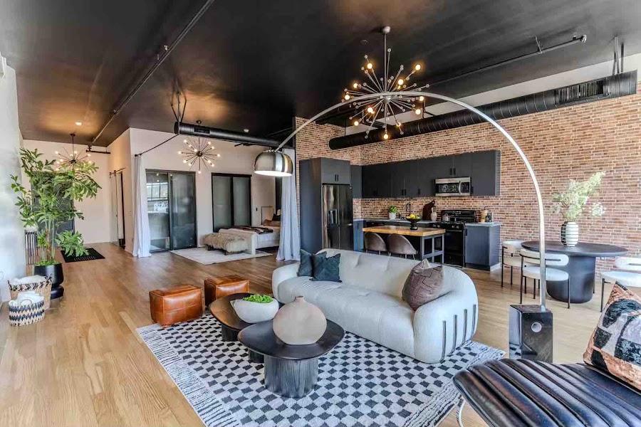 Hollywood Studio custom kitchen with industrial design elements