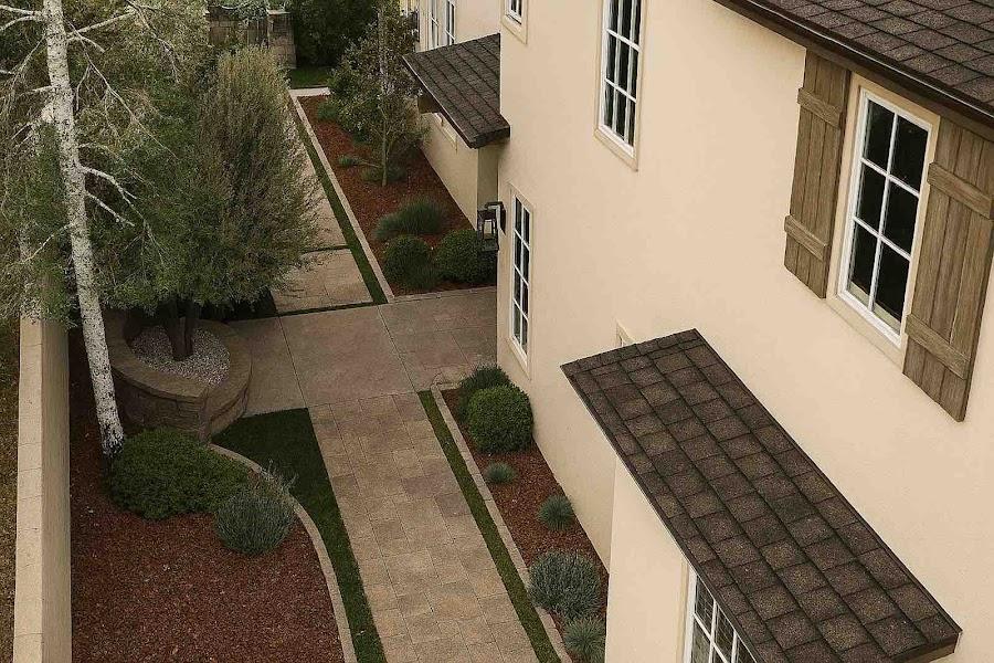 Glendale custom deck and spa landscape design render